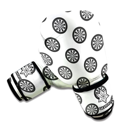 Dartboard Pattern Print Boxing Gloves