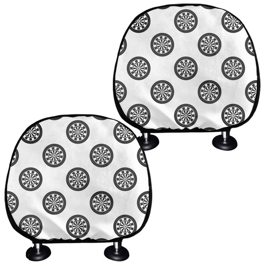 Dartboard Pattern Print Car Headrest Covers