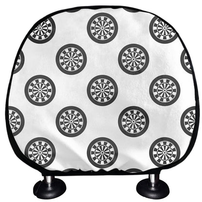 Dartboard Pattern Print Car Headrest Covers