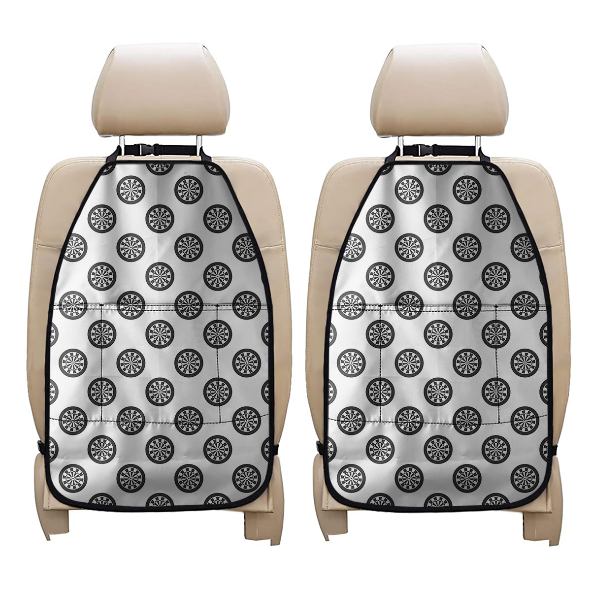 Dartboard Pattern Print Car Seat Organizers