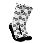 Dartboard Pattern Print Crew Socks