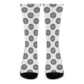 Dartboard Pattern Print Crew Socks