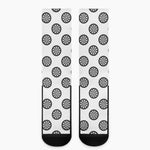 Dartboard Pattern Print Crew Socks