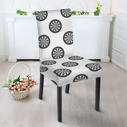 Dartboard Pattern Print Dining Chair Slipcover