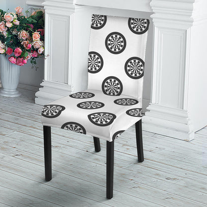Dartboard Pattern Print Dining Chair Slipcover