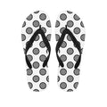 Dartboard Pattern Print Flip Flops