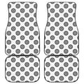 Dartboard Pattern Print Front and Back Car Floor Mats