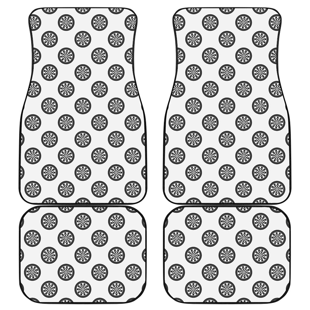 Dartboard Pattern Print Front and Back Car Floor Mats