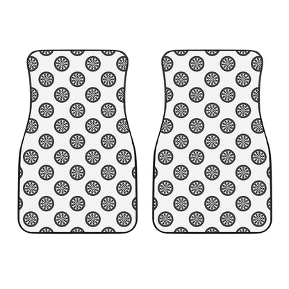 Dartboard Pattern Print Front Car Floor Mats