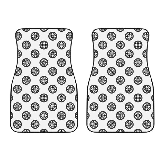Dartboard Pattern Print Front Car Floor Mats