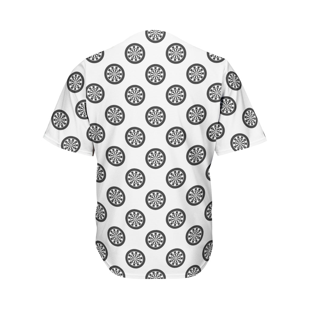 Dartboard Pattern Print Men's Baseball Jersey