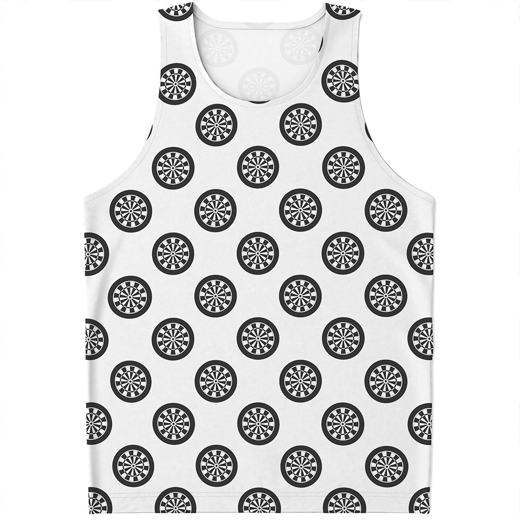 Dartboard Pattern Print Men's Tank Top