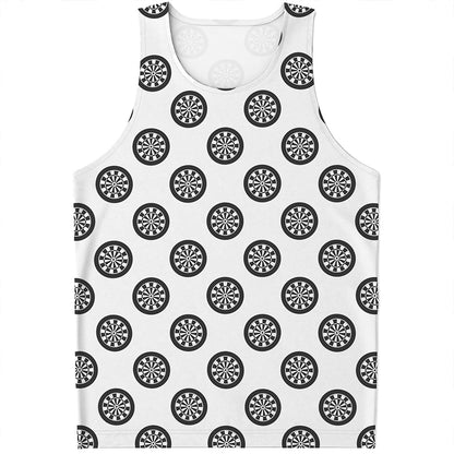 Dartboard Pattern Print Men's Tank Top
