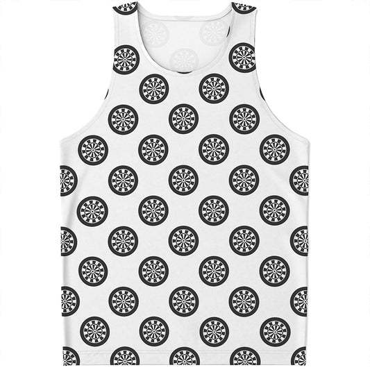 Dartboard Pattern Print Men's Tank Top