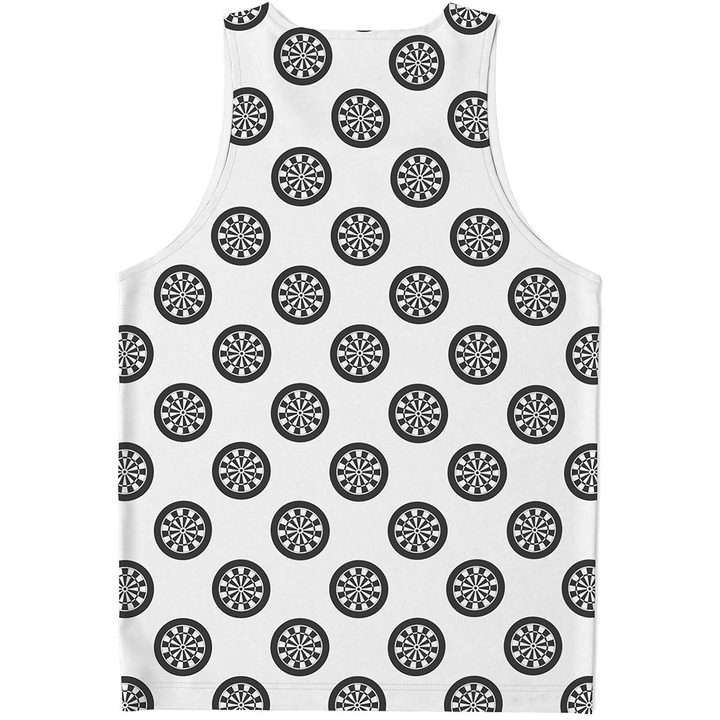 Dartboard Pattern Print Men's Tank Top