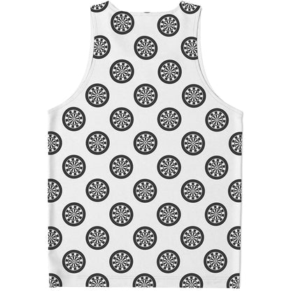 Dartboard Pattern Print Men's Tank Top