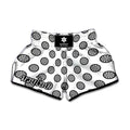 Dartboard Pattern Print Muay Thai Boxing Shorts