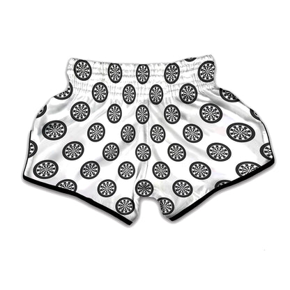 Dartboard Pattern Print Muay Thai Boxing Shorts