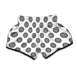 Dartboard Pattern Print Muay Thai Boxing Shorts