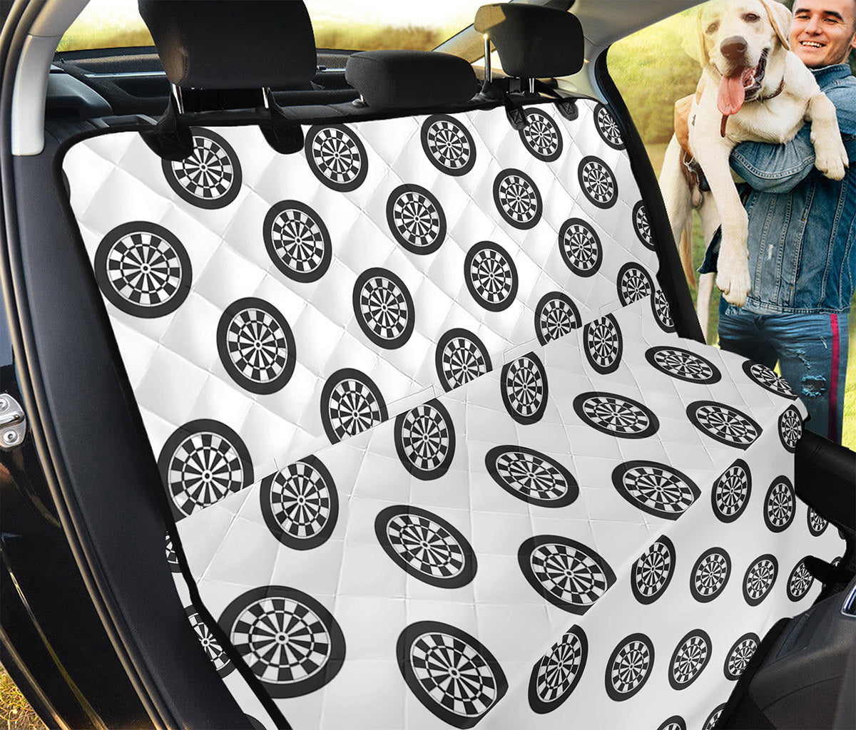 Dartboard Pattern Print Pet Car Back Seat Cover