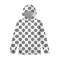 Dartboard Pattern Print Pullover Hoodie