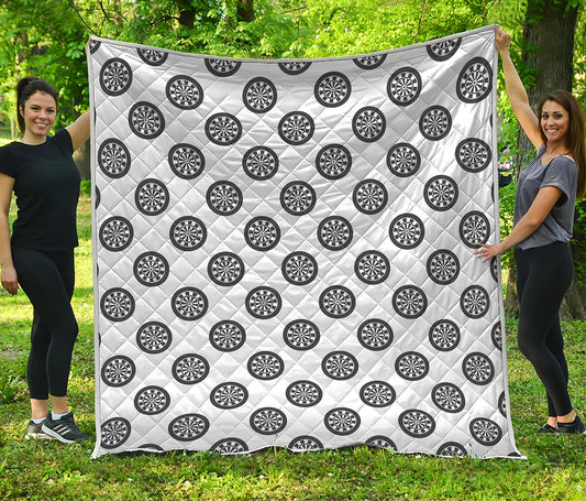 Dartboard Pattern Print Quilt