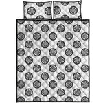 Dartboard Pattern Print Quilt Bed Set