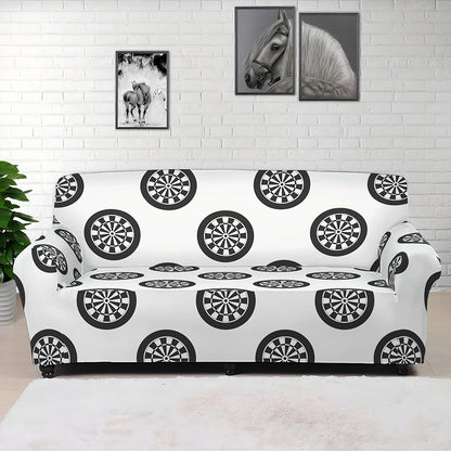 Dartboard Pattern Print Sofa Cover