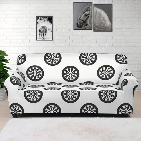 Dartboard Pattern Print Sofa Cover