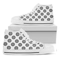 Dartboard Pattern Print White High Top Sneakers