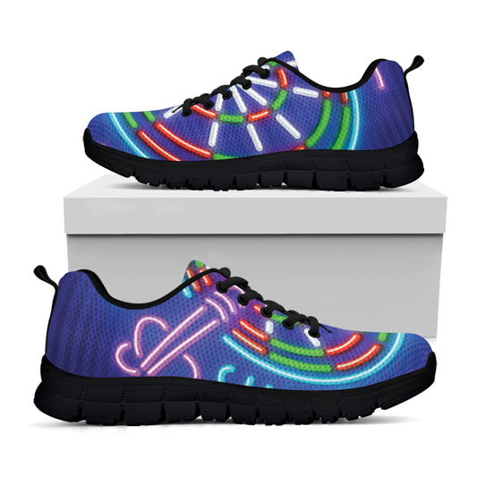 Darts Bar Sign Print Black Sneakers