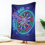 Darts Bar Sign Print Blanket