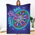 Darts Bar Sign Print Blanket
