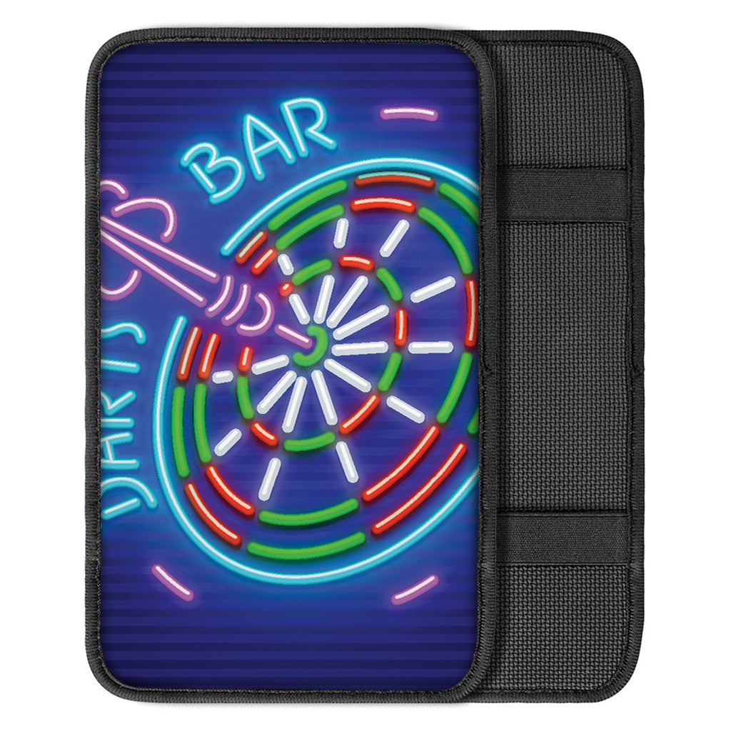 Darts Bar Sign Print Car Center Console Cover
