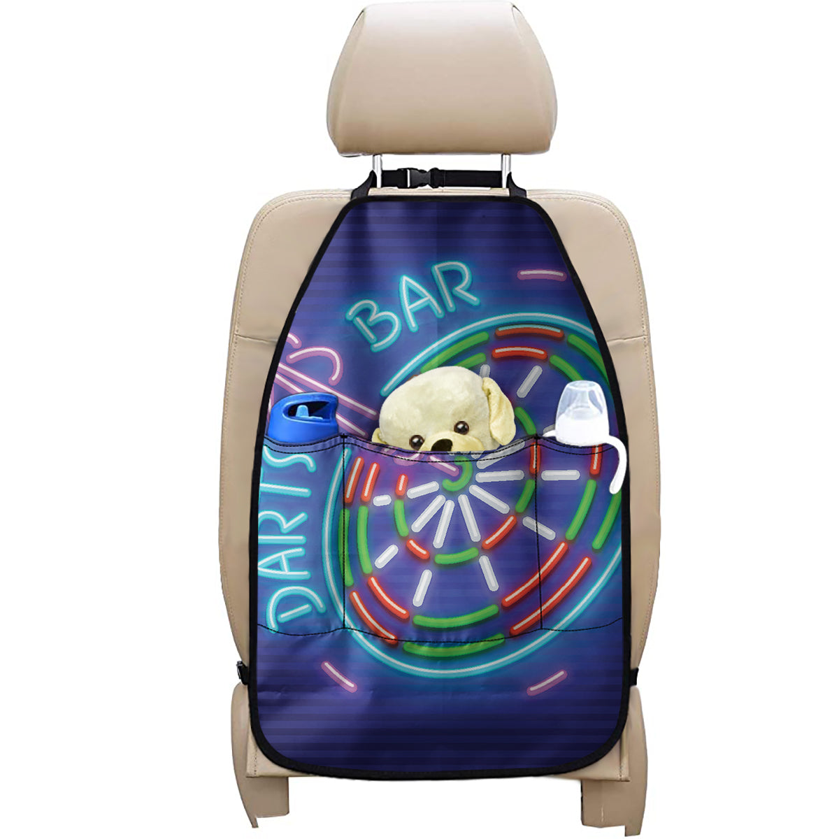 Darts Bar Sign Print Car Seat Organizers
