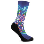 Darts Bar Sign Print Crew Socks