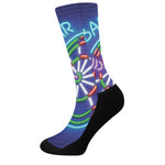 Darts Bar Sign Print Crew Socks
