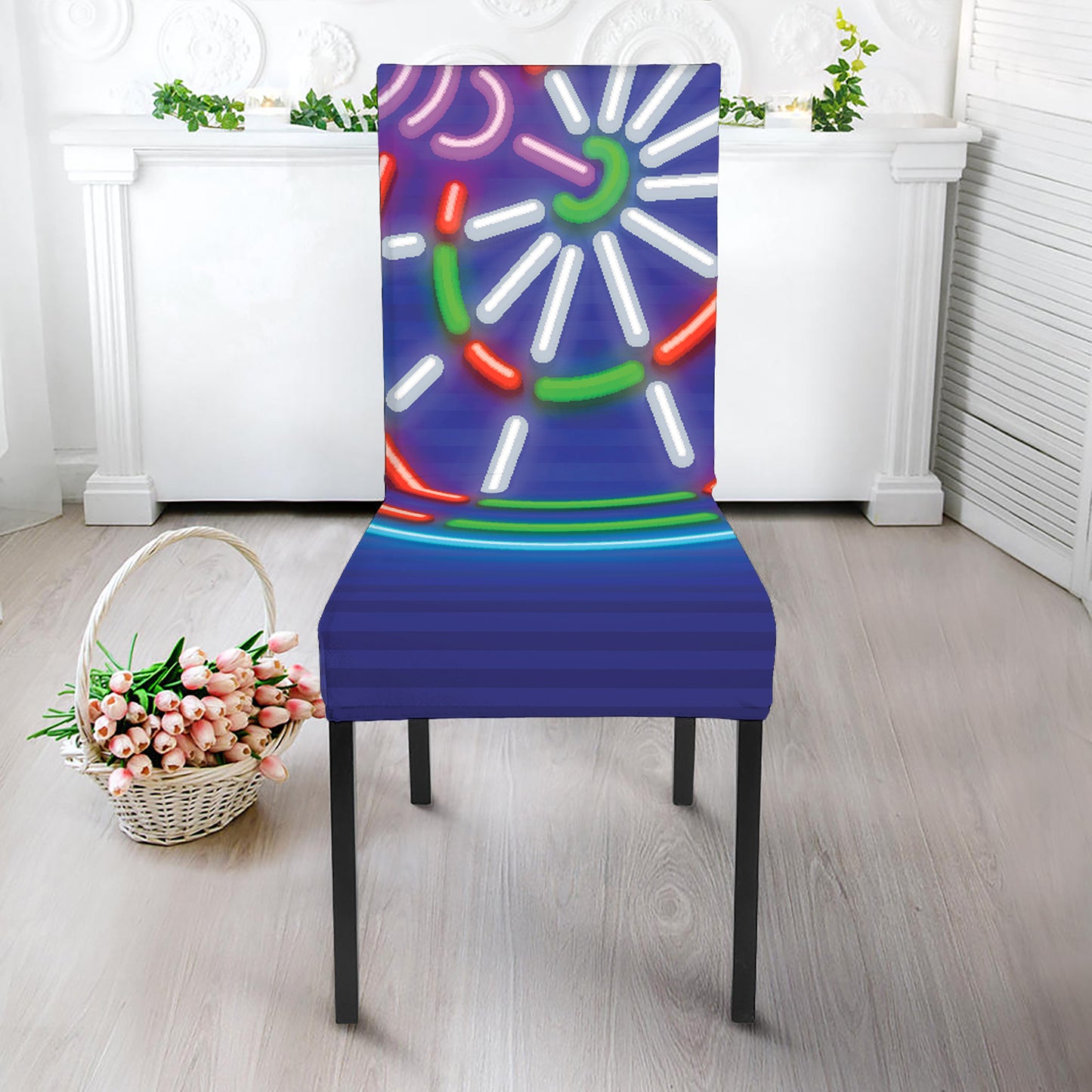 Darts Bar Sign Print Dining Chair Slipcover