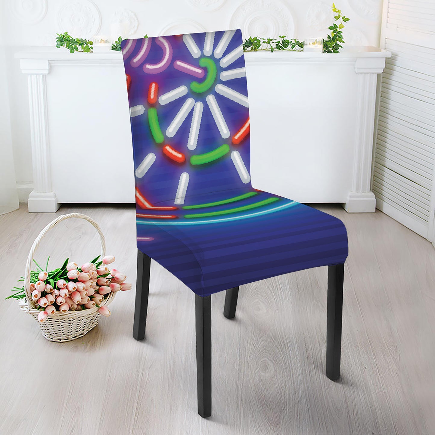 Darts Bar Sign Print Dining Chair Slipcover