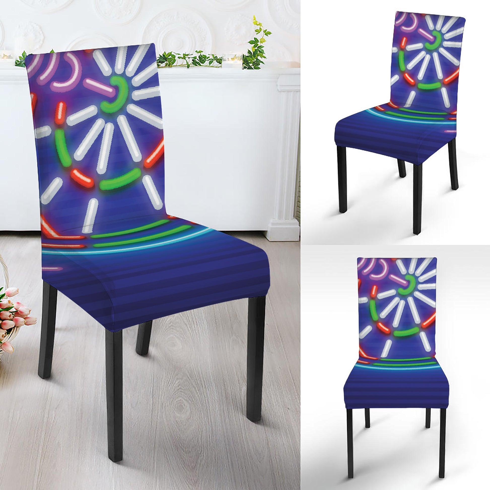 Darts Bar Sign Print Dining Chair Slipcover