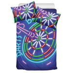 Darts Bar Sign Print Duvet Cover Bedding Set