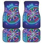 Darts Bar Sign Print Front and Back Car Floor Mats