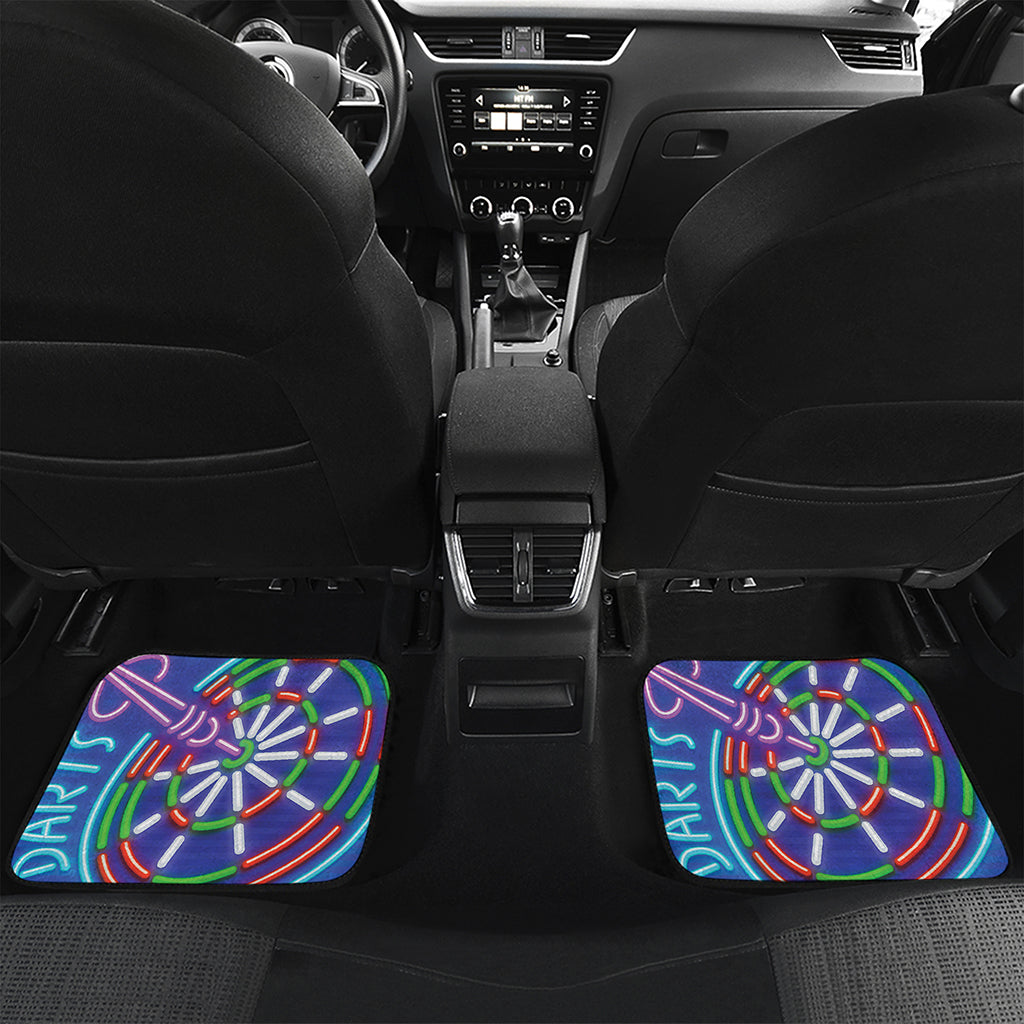 Darts Bar Sign Print Front and Back Car Floor Mats