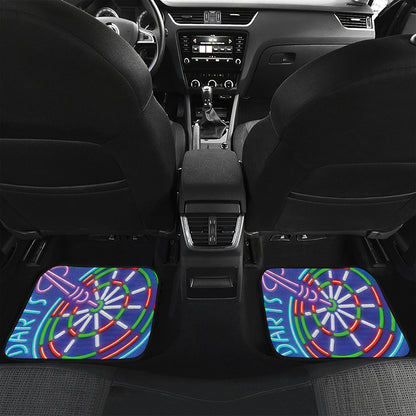 Darts Bar Sign Print Front and Back Car Floor Mats