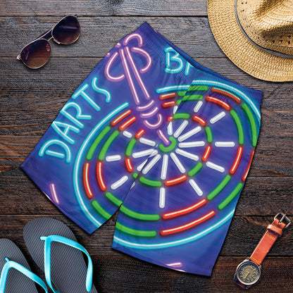Darts Bar Sign Print Men's Shorts
