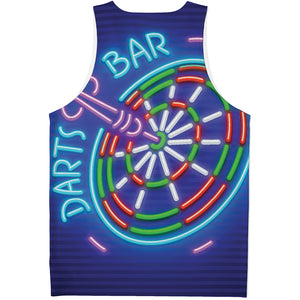 Darts Bar Sign Print Men's Tank Top