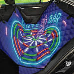 Darts Bar Sign Print Pet Car Back Seat Cover