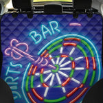 Darts Bar Sign Print Pet Car Back Seat Cover