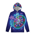 Darts Bar Sign Print Pullover Hoodie