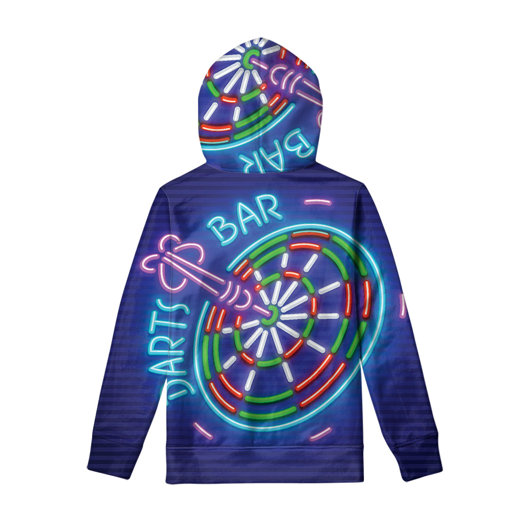 Darts Bar Sign Print Pullover Hoodie